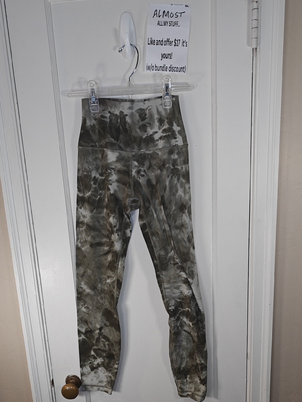 lululemon athletica Kids Tie-Dye Olive Gray Leggings